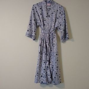 Gorgeous Silky Cabernet belted robe. Belt is attached to robe.